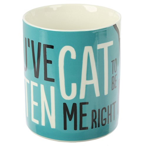 Puckator Simon's Cat Mug in Fine China - Blue, White, Black, 12 x 8.5 x 9.5 cm - hanrattycraftsgifts.co.uk