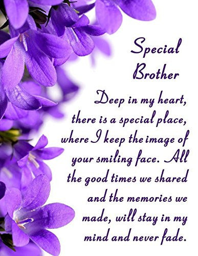 Brother Memorial Laminated Card With Butterfly Stake Holder And Special Message By Homestreet - hanrattycraftsgifts.co.uk