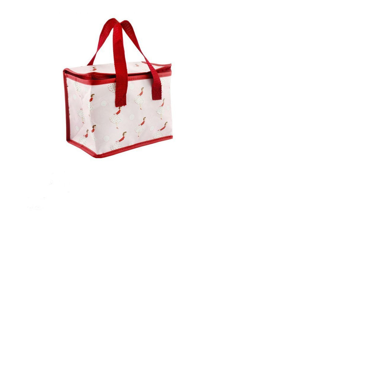 Pink Vintage Lady 1950's Artwork Insulated Lunch / Food Carry Bag - hanrattycraftsgifts.co.uk