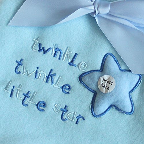 Snuggle Baby Twinkle Twinkle Little Star Baby Wrap, Sky Blue - hanrattycraftsgifts.co.uk