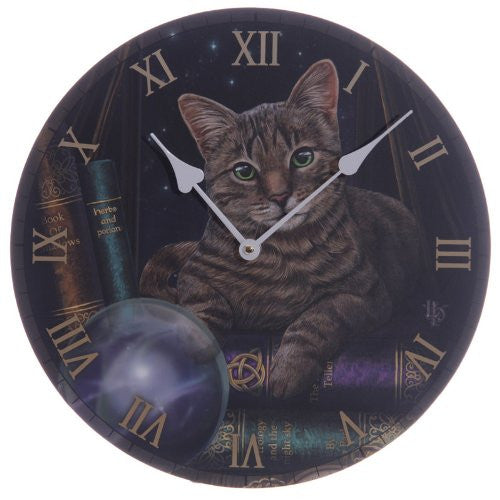 Puckator CKP78 Lisa Parker Clock with Cat 3 x 30 x 30 cm - hanrattycraftsgifts.co.uk