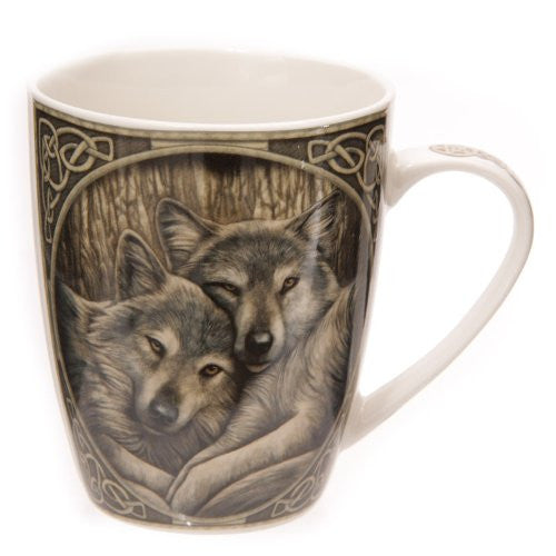 Lisa Parker Loyal Companions Wolf Bone China Mug - hanrattycraftsgifts.co.uk