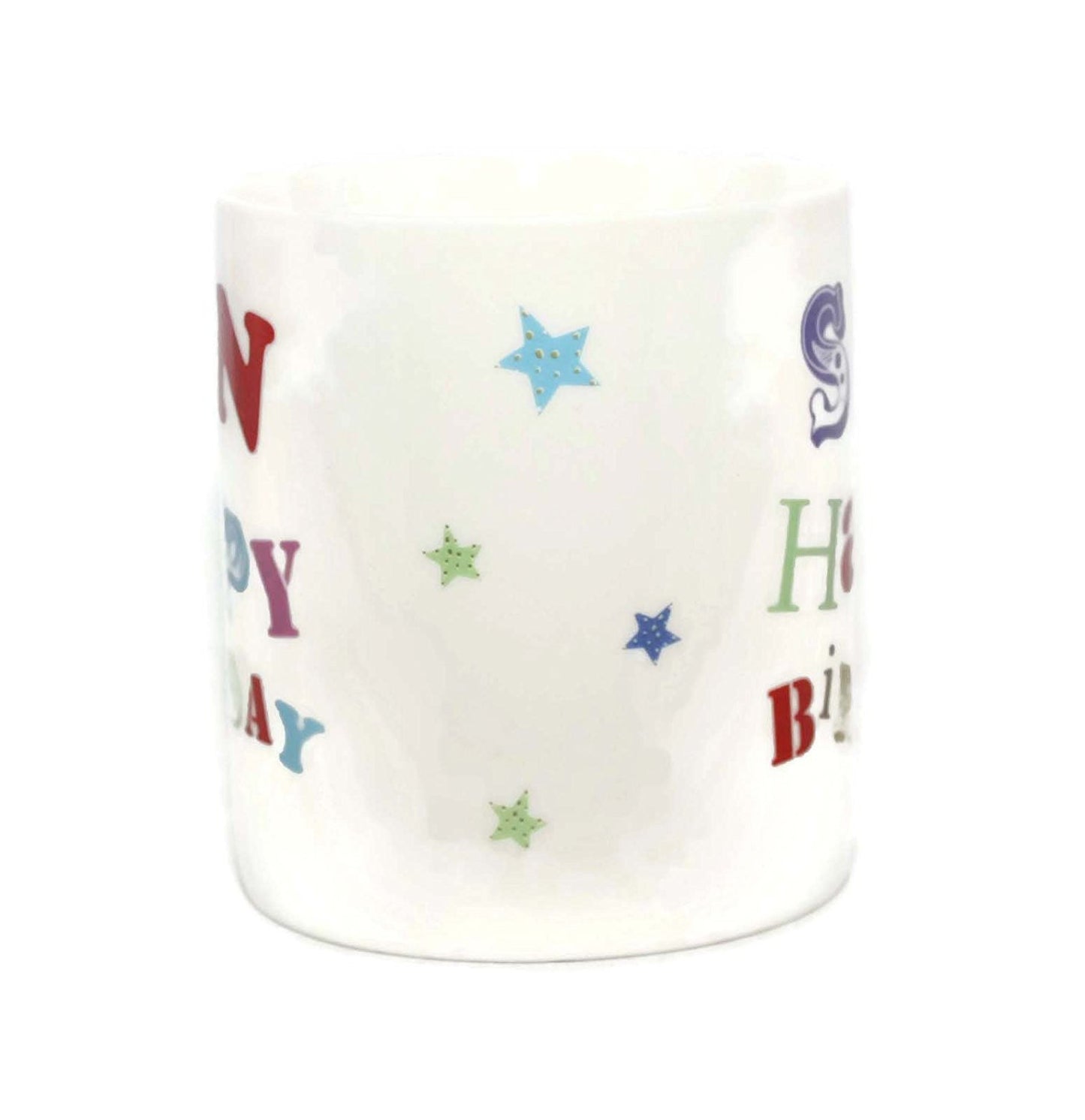 Son Happy Birthday China Gift Mug - hanrattycraftsgifts.co.uk