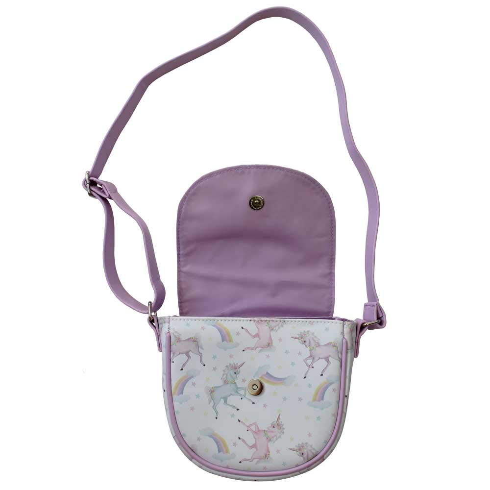 Powell Craft UNICORN PRINT MINI HANDBAG - hanrattycraftsgifts.co.uk