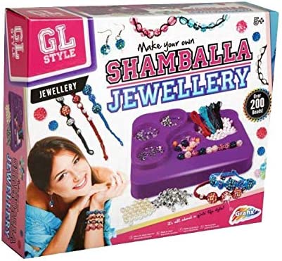 GL Style Shamballa Bracelet Kit Kids Make Your Own Bead Jewellery Craft Set