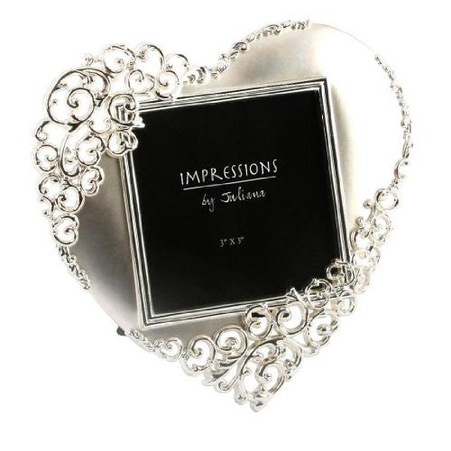Wedding Gift See Through Scroll Heart Frame - hanrattycraftsgifts.co.uk