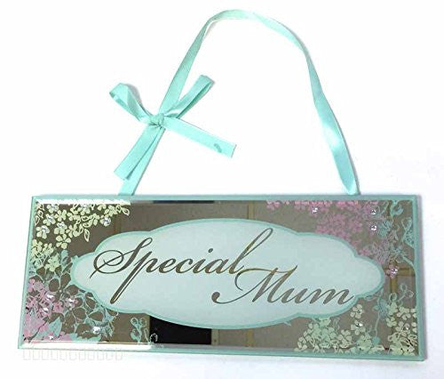 Gift For Mum Mirrored Plaque Silver Presents Ideas Mum Mother's Day Birthday - hanrattycraftsgifts.co.uk