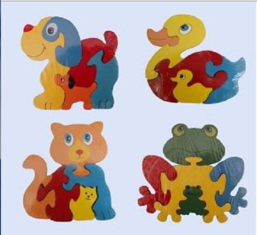 Wooden Toys - Animal Wooden Puzzle - RANDOM - ACKD60930.RANDOM - Ackerman - hanrattycraftsgifts.co.uk