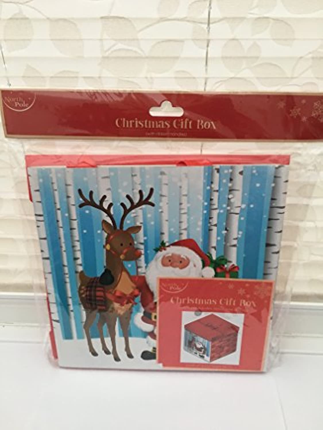 Santa and Rudolph Christmas Gift Box
