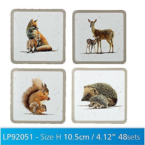 Macneil Wildlife Coaster Set 4 - hanrattycraftsgifts.co.uk