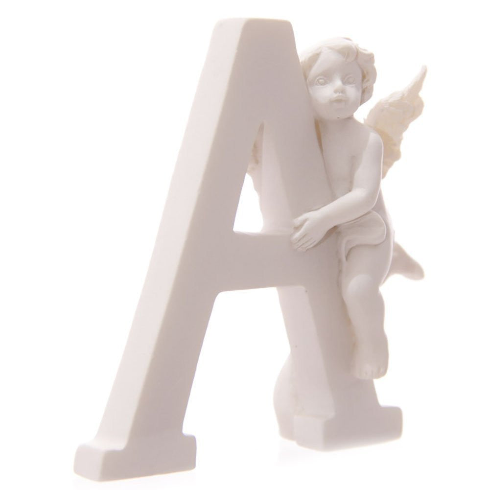 White Cherub D A D Letters - Set of 3 Letters - hanrattycraftsgifts.co.uk