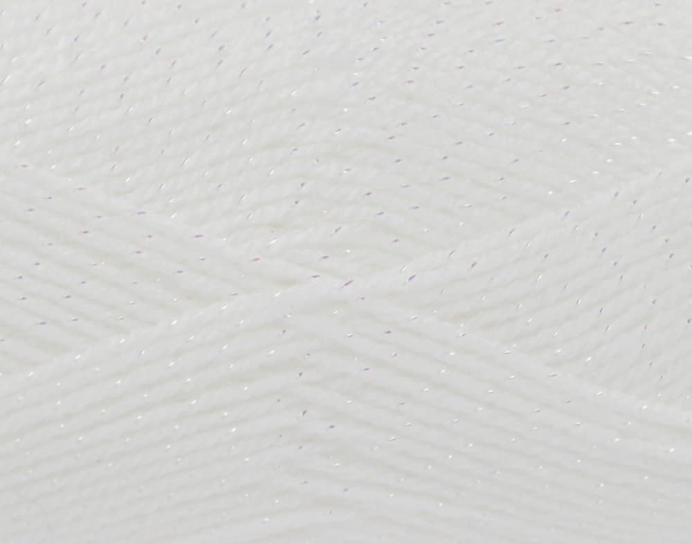 King Cole Glitz DK Knitting Yarn Diamond White (483)