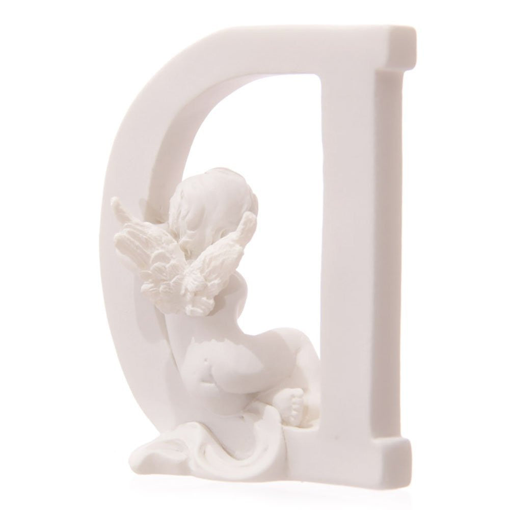 White Cherub D A D Letters - Set of 3 Letters - hanrattycraftsgifts.co.uk