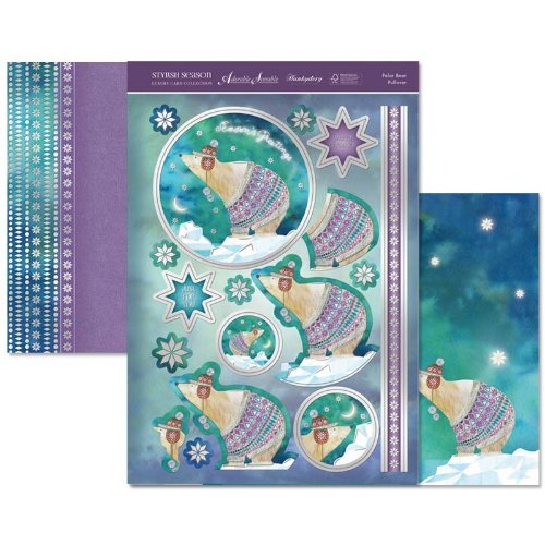 hunkydory adorable scorable luxury card collection stylish season polar bear pullover - hanrattycraftsgifts.co.uk