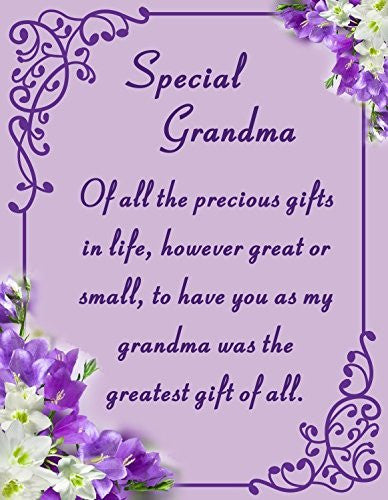 Grandma Memorial Laminated Card With Butterfly Stake Holder And Special Message By Homestreet - hanrattycraftsgifts.co.uk