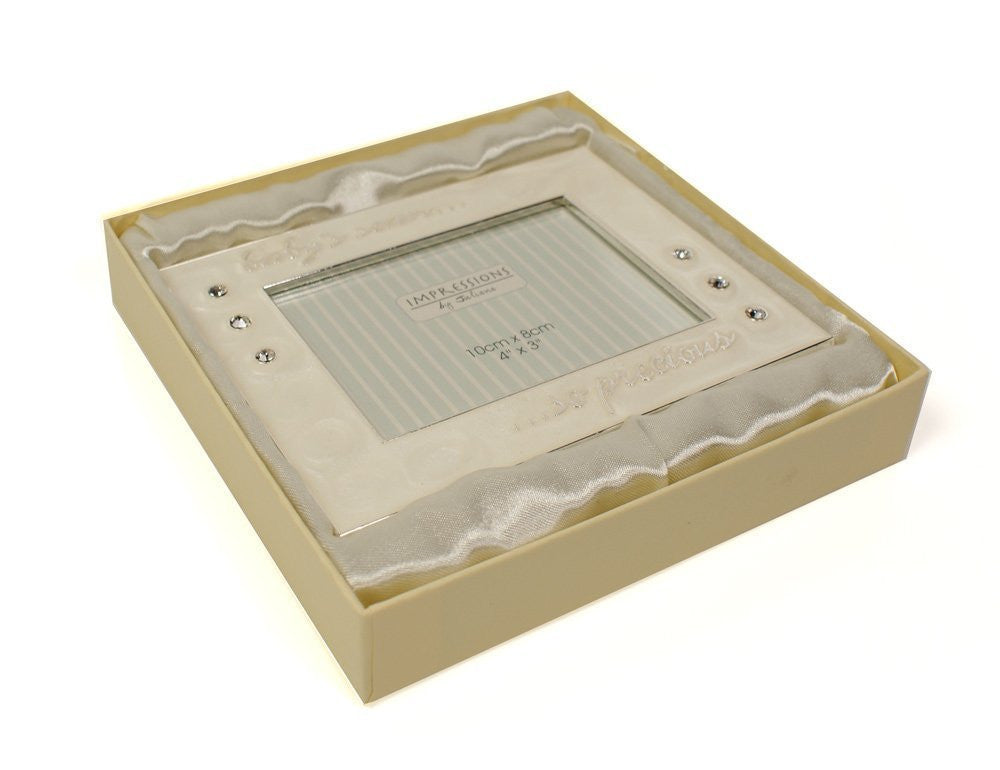 My Baby's First Scan Photo Frame - 4"x3" Silverplated Precious Picture Frame - hanrattycraftsgifts.co.uk