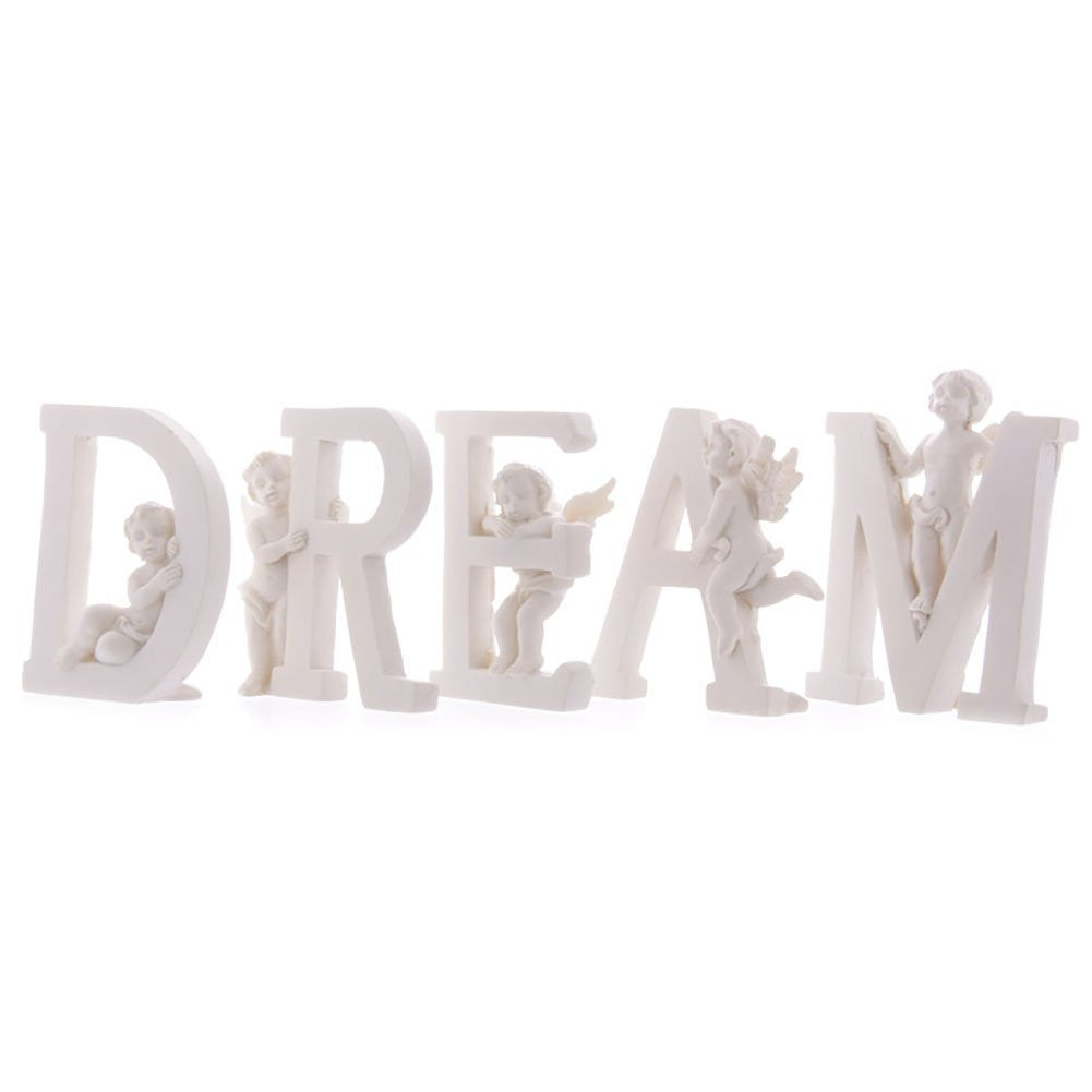 White Cherub Letters - hanrattycraftsgifts.co.uk