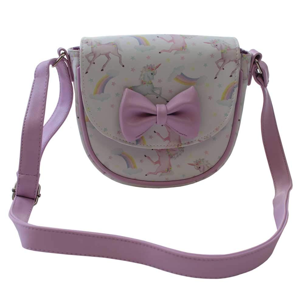 Powell Craft UNICORN PRINT MINI HANDBAG - hanrattycraftsgifts.co.uk