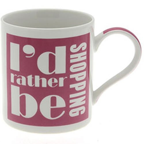 I'd Rather Be Drinking Shopping Gift Boxed Mug, Birthday, Christmas, Any Occasion Gift - hanrattycraftsgifts.co.uk