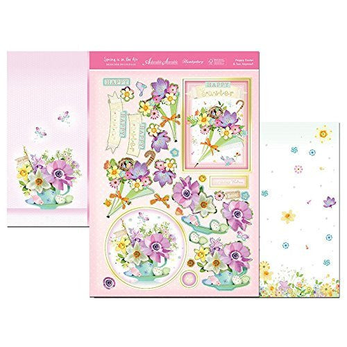 hunkydoryspring is in air designer decoupage set happy easter & tea anyone - hanrattycraftsgifts.co.uk