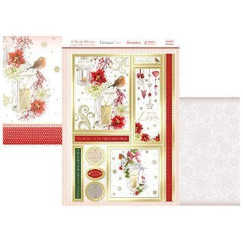 a family christmas luxury card collection topper set candle-lit christmas - hanrattycraftsgifts.co.uk