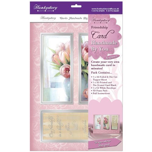 hunkydory handmade by you card kit watercolour bouquet freindship - hanrattycraftsgifts.co.uk