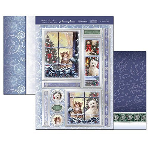 white christmas a snowy night topper set - hanrattycraftsgifts.co.uk
