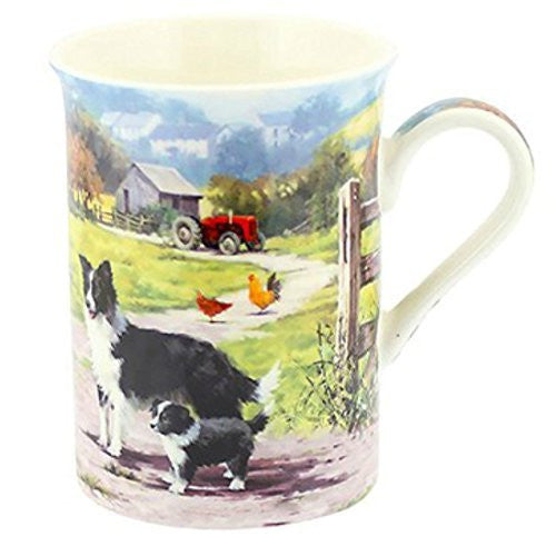 Leonardo Collie and Sheep Fine Bone China Mug Macneil Studio LP92416 - hanrattycraftsgifts.co.uk