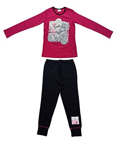 Me to You Tatty Teddy Girls Cute Cosy Warm Winter Long Sleeve Pyjamas (7-8) Pink - hanrattycraftsgifts.co.uk
