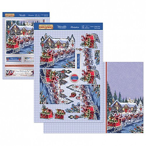 Santa's Sleigh Ride Deco-Large Set - hanrattycraftsgifts.co.uk