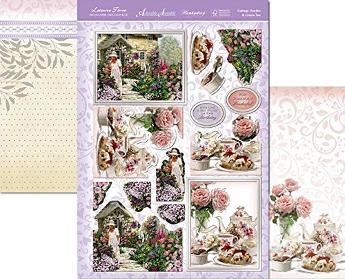 hunkydory cottage garden & cream tea decoupage set - hanrattycraftsgifts.co.uk