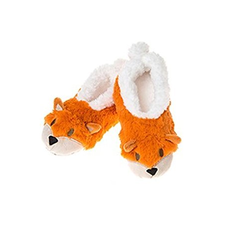 New Style Ladies Animal Snoozies Super Soft Slippers medium orange - hanrattycraftsgifts.co.uk
