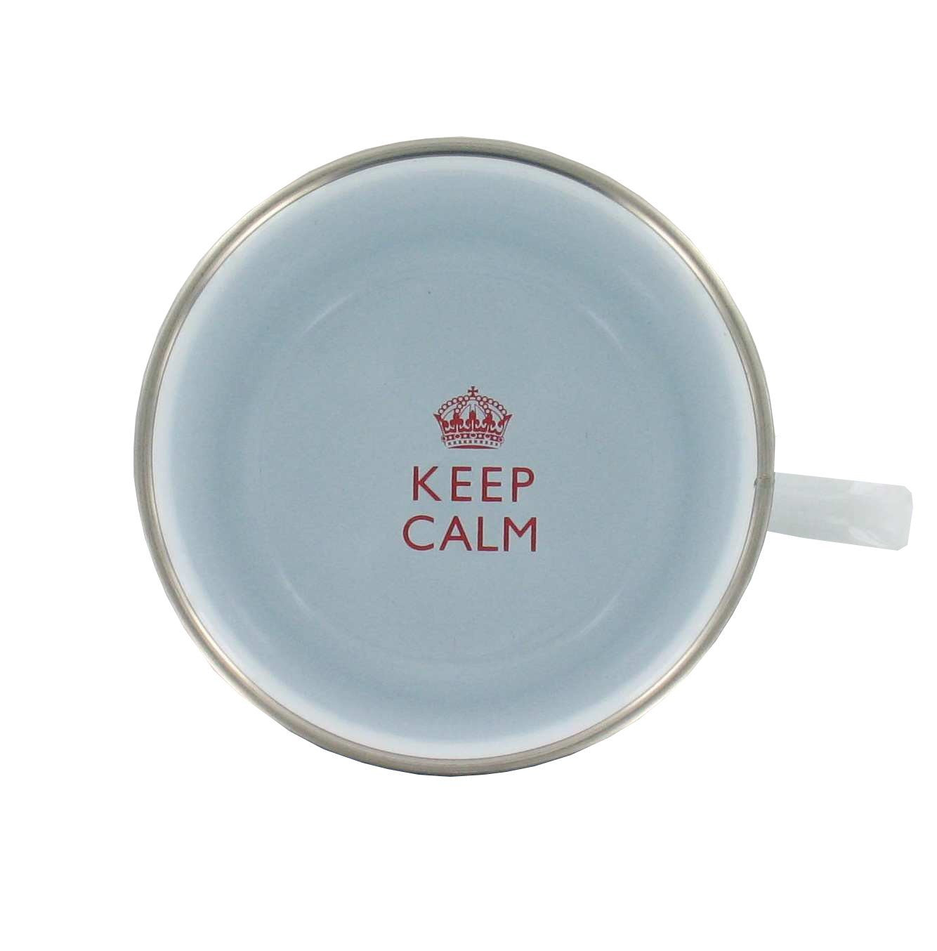 Keep Calm, It's Only Christmas' Tin Mug (G958) - hanrattycraftsgifts.co.uk