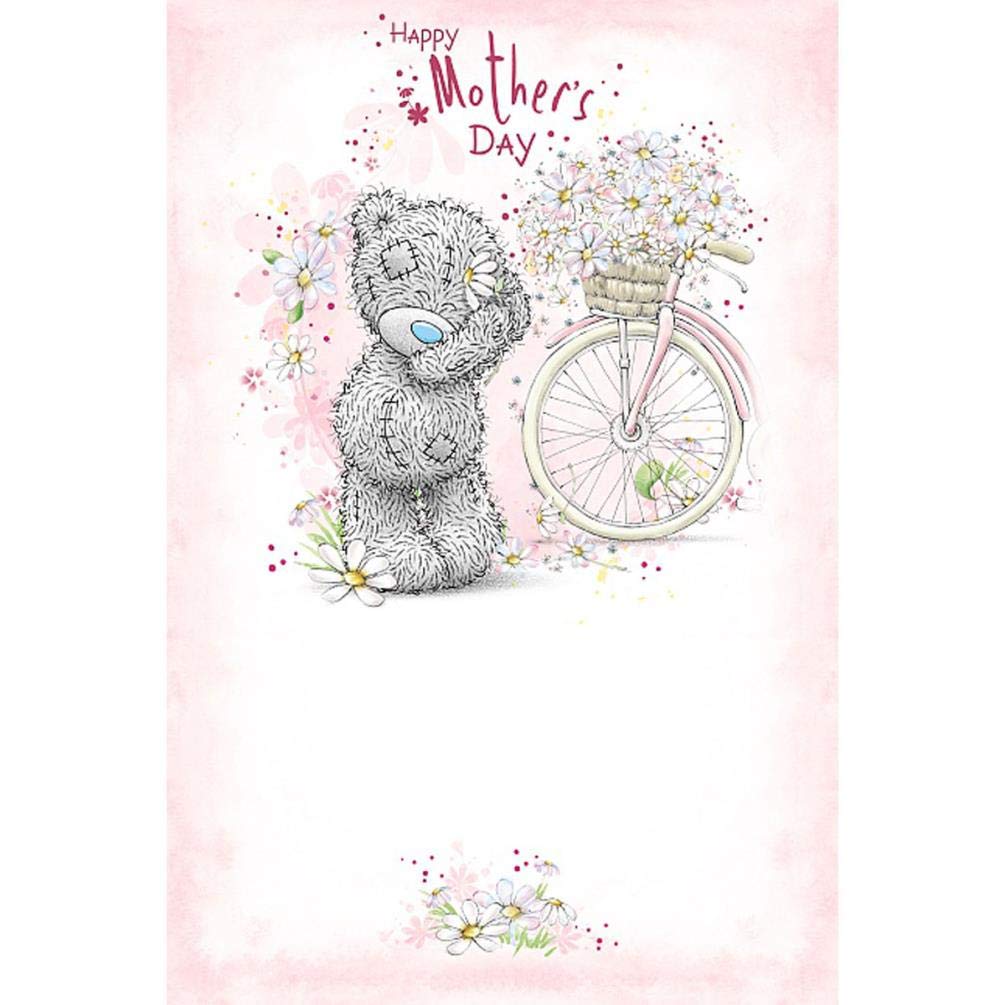 Me To You Bear Tatty Teddy With Basket Of Daises Mother's Day Card - hanrattycraftsgifts.co.uk