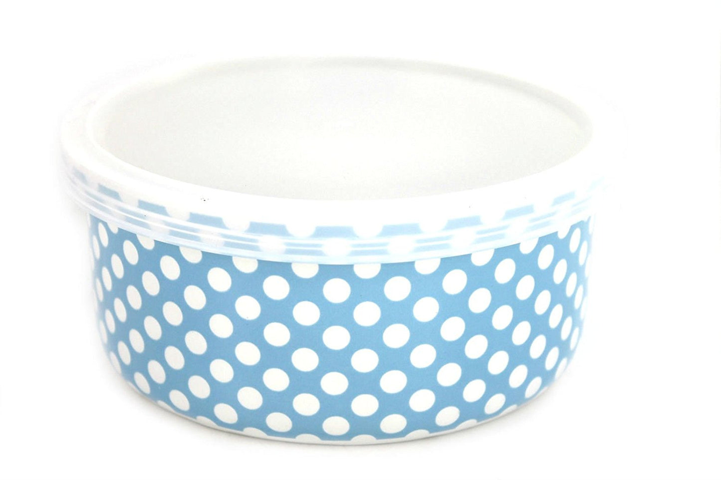 LESSER & PAVEY CERAMIC TRAVEL SNACK BOX (BLUE) - hanrattycraftsgifts.co.uk