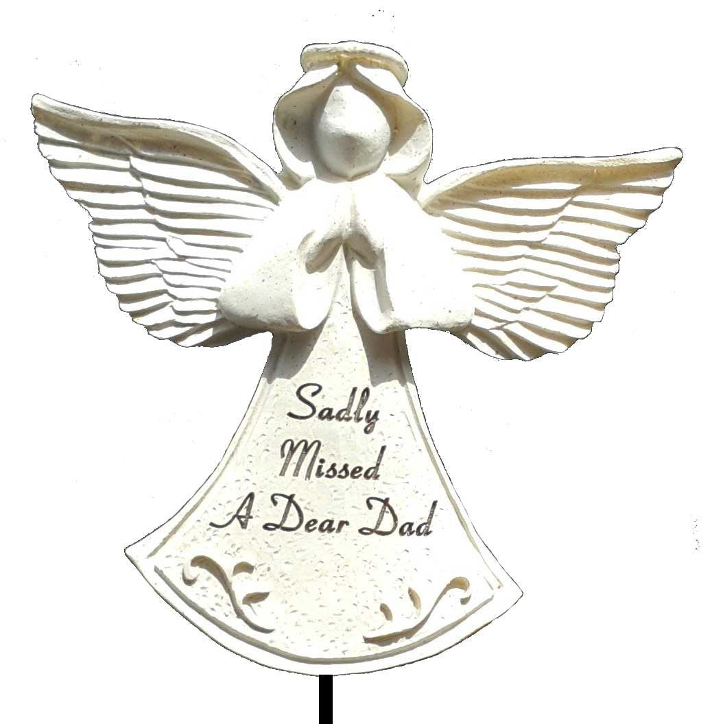 Dad Guardian Angel Stick Graveside Ornament - hanrattycraftsgifts.co.uk