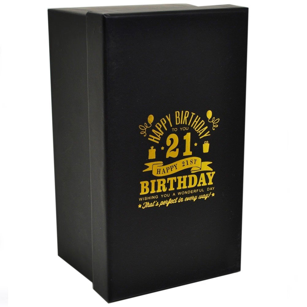 Signography 21st Birthday Pint Glass (G32321) - hanrattycraftsgifts.co.uk