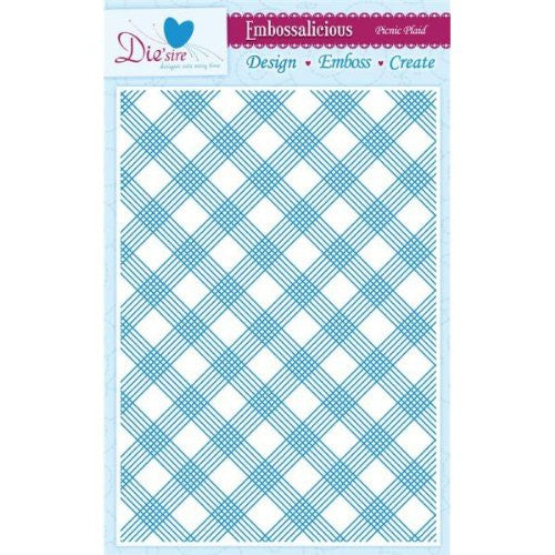 dessire embossalicious picnic plaid a4 - hanrattycraftsgifts.co.uk