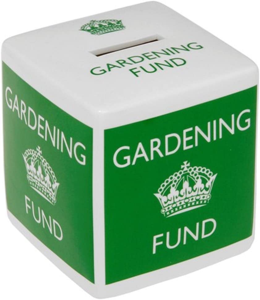 Gardening Money Bank Gardening Fund Money Box - Fine Bone China