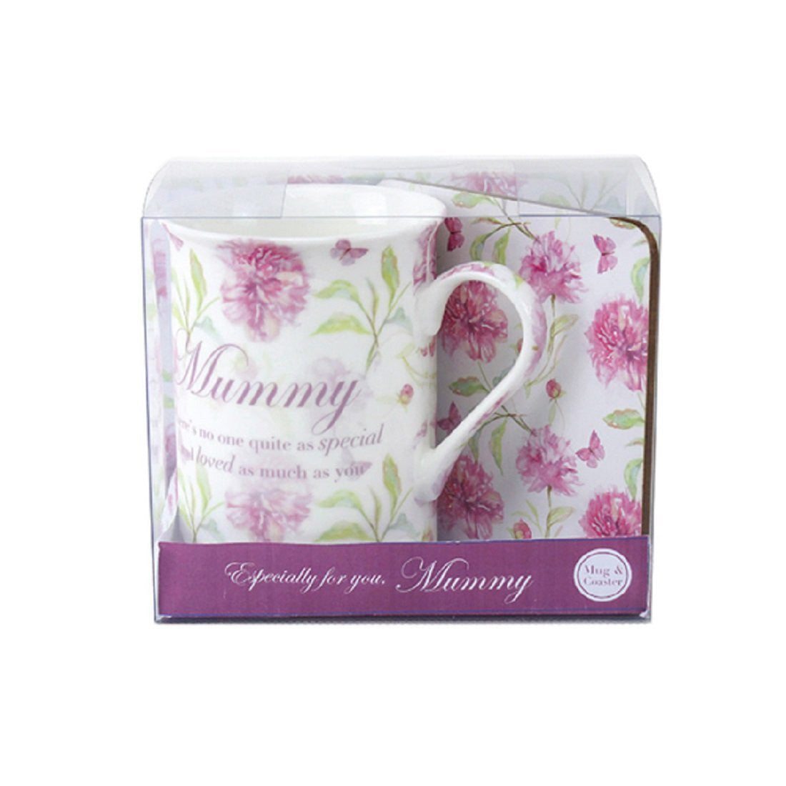Veka Baby Products-Vintage Lane 'Mummy' China Mug & Coaster Gift Set - hanrattycraftsgifts.co.uk