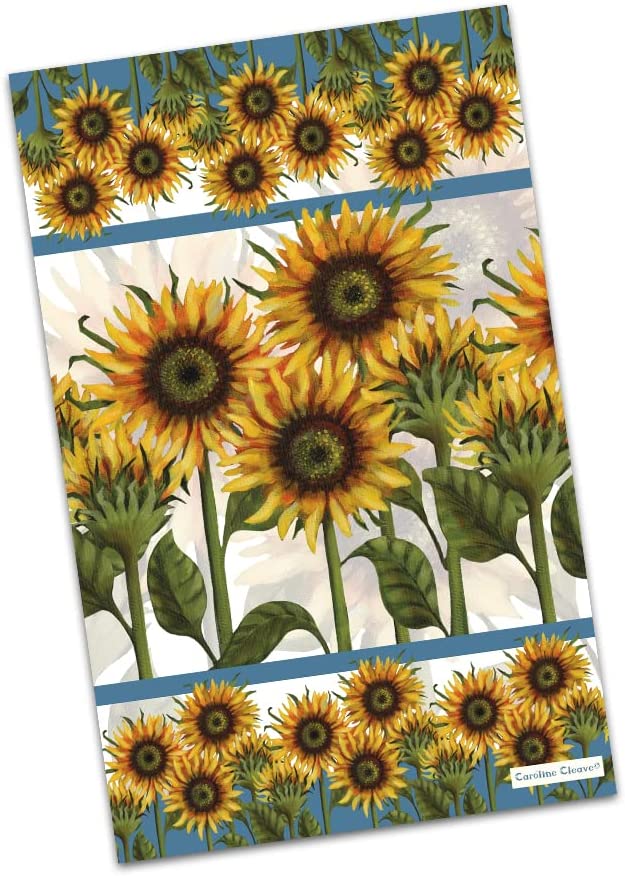 Caroline Cleave Cotton Tea Towel Printed in the UK