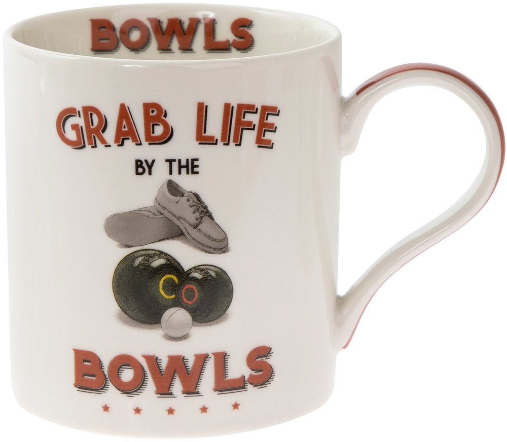 Boxed Grab Life by The Bowls Fine China Mug 10x9x13cm - hanrattycraftsgifts.co.uk