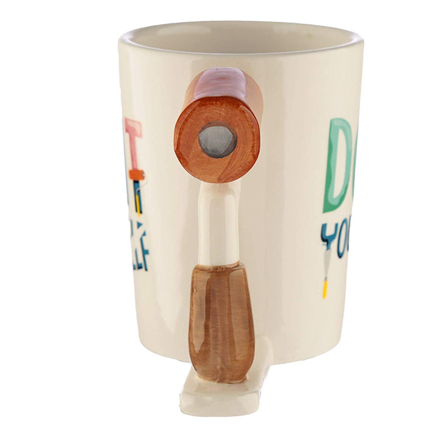 Paint Roller Shaped Handle Ceramic Mug - hanrattycraftsgifts.co.uk