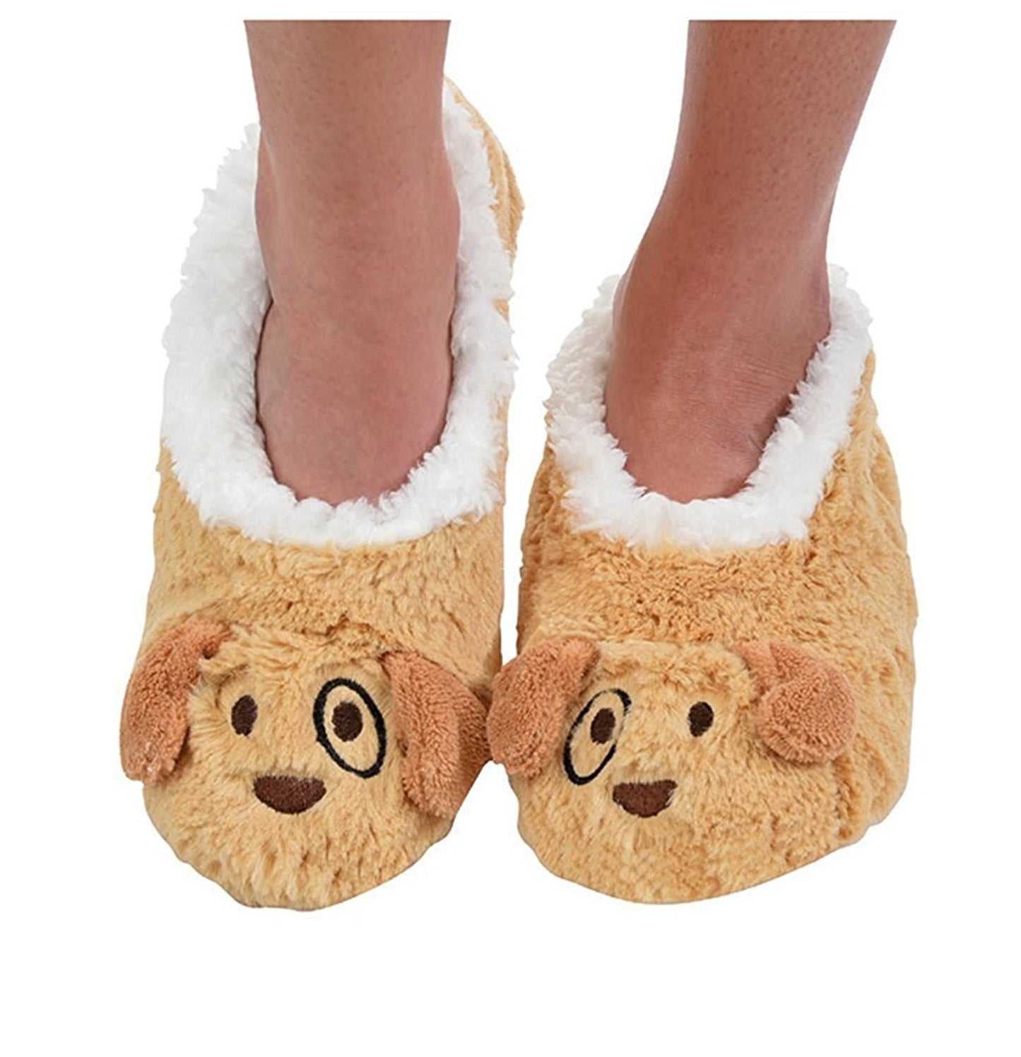 Childrens Animal Snoozies Soft Sherpa Fleece Fluffy Slippers - hanrattycraftsgifts.co.uk