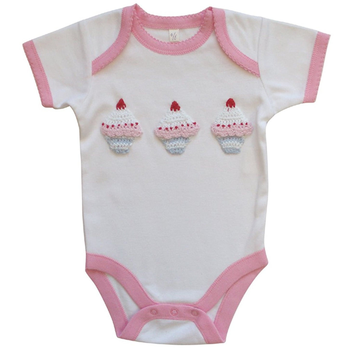 Powell Craft Cupcake Babygrow 6-12months - hanrattycraftsgifts.co.uk