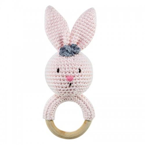 imajo banbe crochet ring rattle bunny