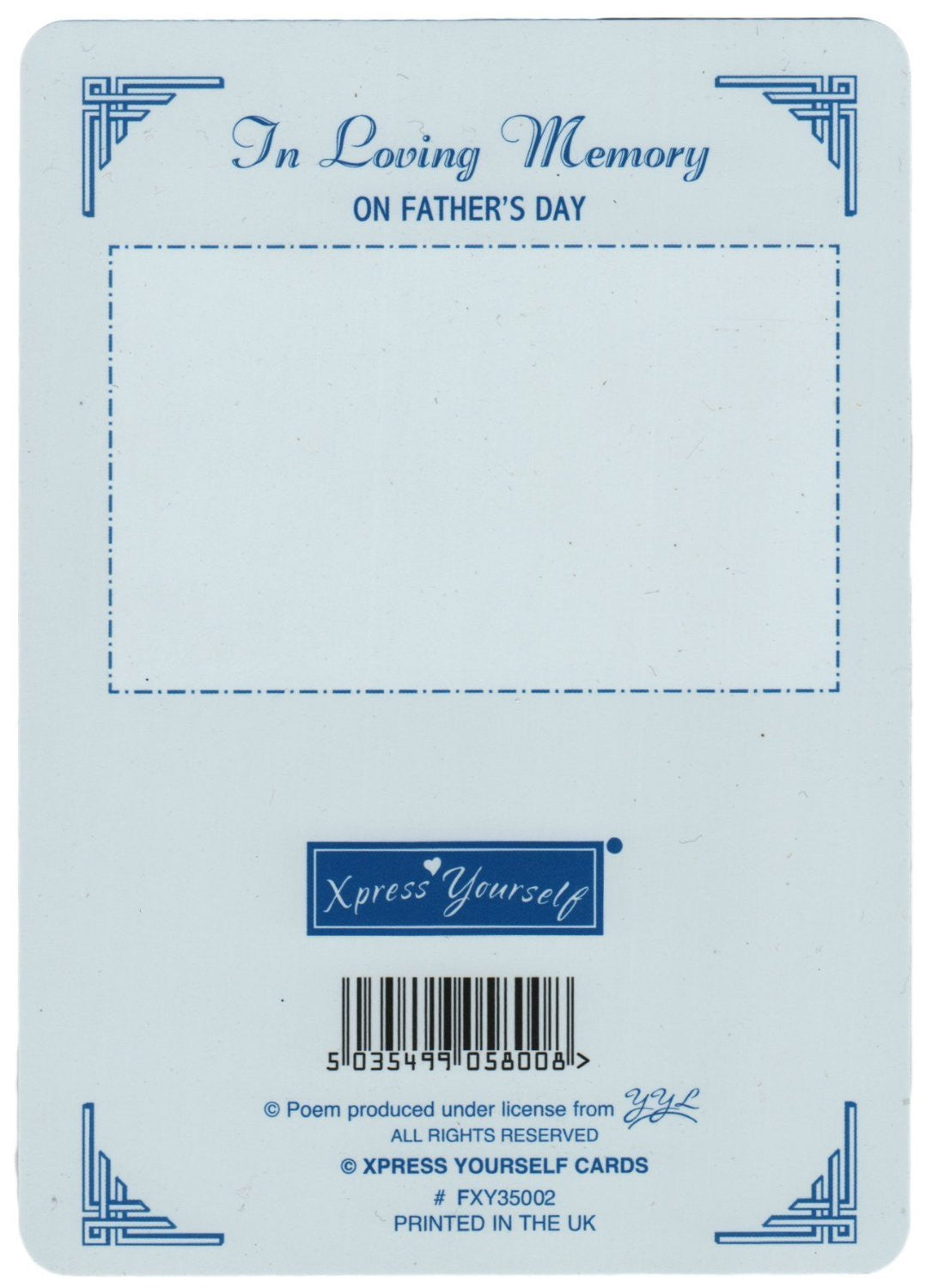 In Loving Memory - Precious Memories Of You On Father's Day - Grave/Graveside Memorial Card - hanrattycraftsgifts.co.uk