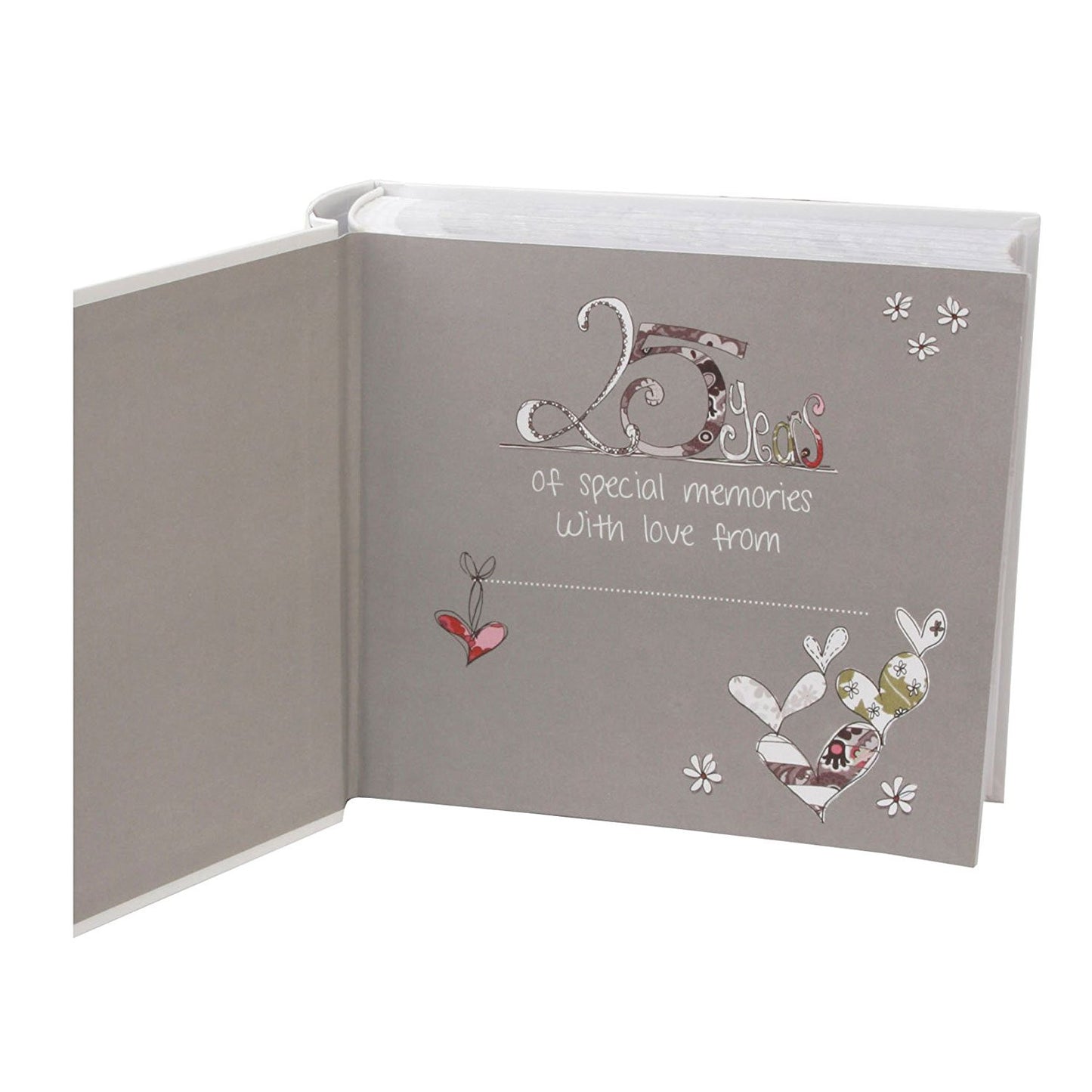 Tracey Russell 17x17 1up Album 100x 4"x6" - 25th Anniversary - hanrattycraftsgifts.co.uk