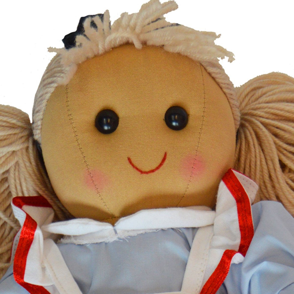DF, A Beautiful Alice in Wonderland Rag Doll dressed in her pretty blue dress, 40 cm h - hanrattycraftsgifts.co.uk