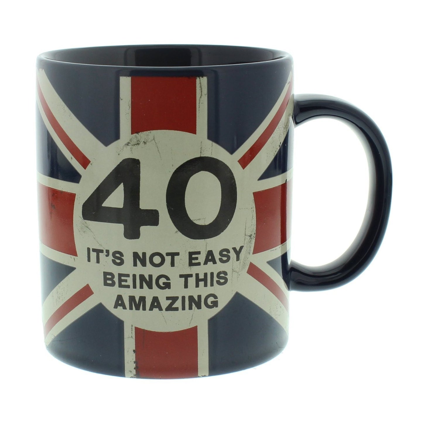 UNION JACK BIRTHDAY GIFT - MUG 40th BIRTHDAY HM804 - BRAND NEW AND BOXED - hanrattycraftsgifts.co.uk